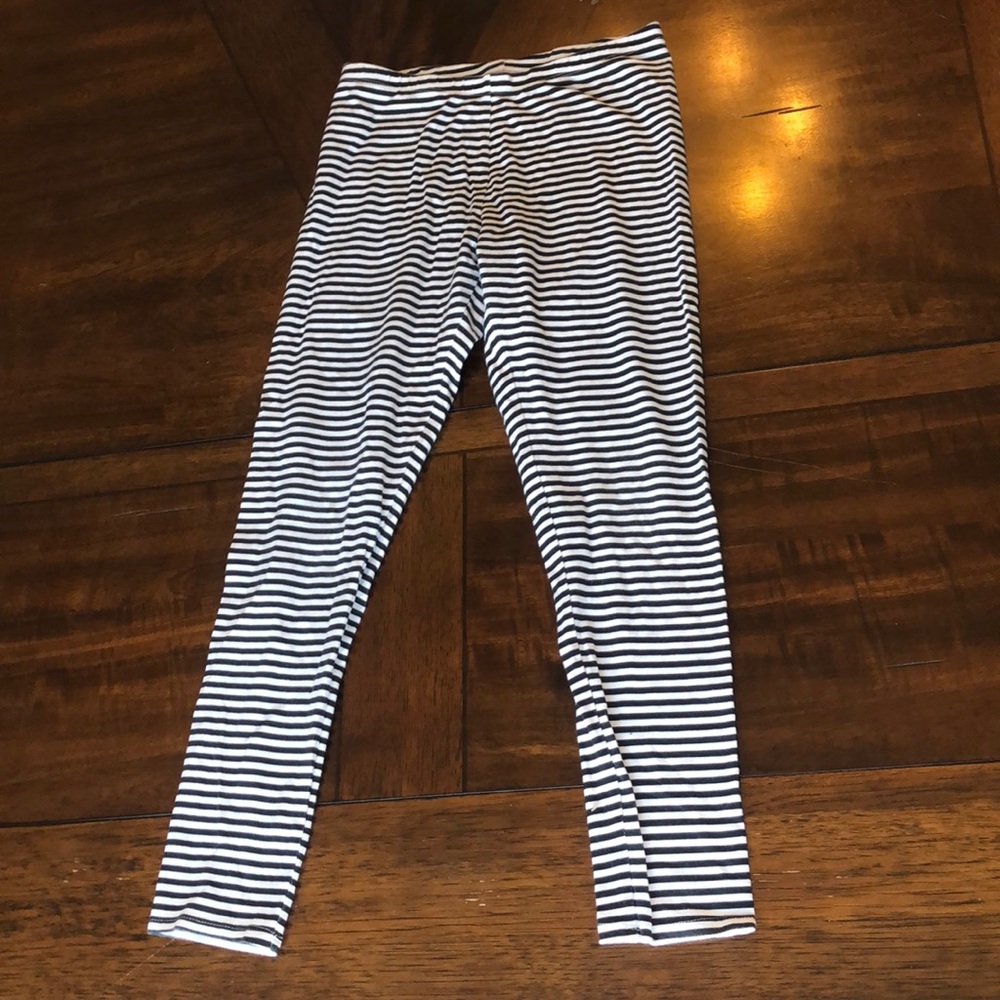 Black & white stripe legging